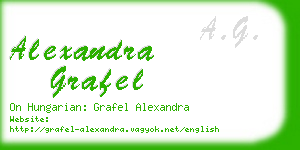 alexandra grafel business card